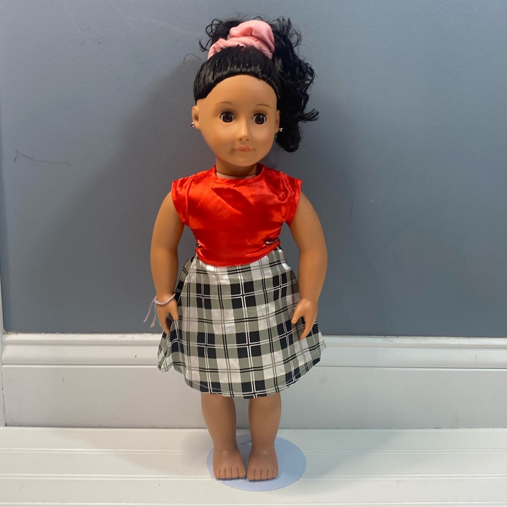 Classy schoolgirl dress for American girl doll